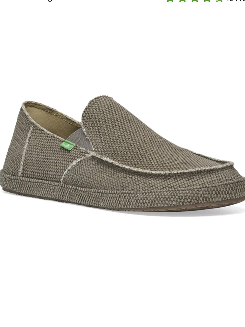 NWT Sanuk Men’s Canvas Slip-On Loafer — Brown